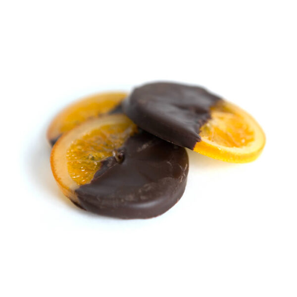 Discos de Naranja con chocolate