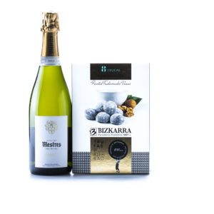 maridaje de cava Mestres Coquet y trufas de intxaursaltsa